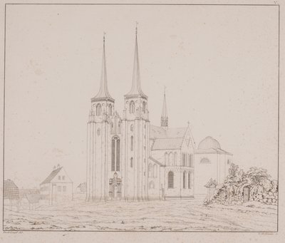 Deens: Roskilde Kathedraal gezien vanuit het zuidwesten door Georg Hoffmann