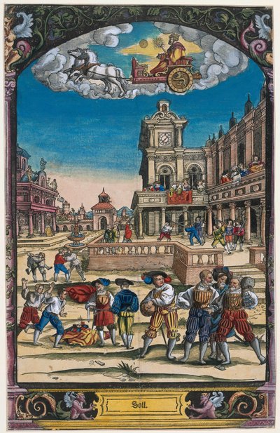 Die sieben Planeten: Sonne door Georg Pencz