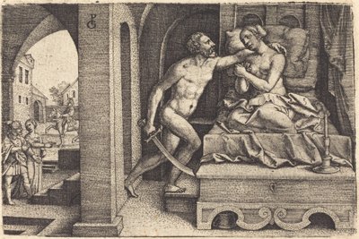 Tarquin en Lucretia door Georg Pencz