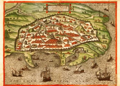 Alexandrië, Egypte door Georg and Hogenberg Franz (1535 90) Braun