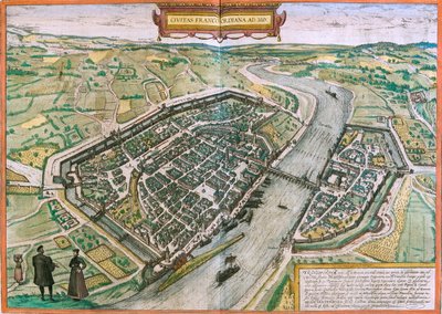 Frankfurt , Duitsland door Georg and Hogenberg Franz (1535 90) Braun