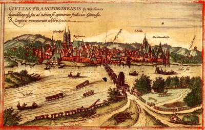 Frankfurt aan de Oder door Georg and Hogenberg Franz (1535 90) Braun