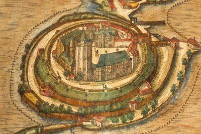 Kaart van Ratzeburg uit Civitates Orbis Terrarum door Georg Braun door Georg Braun and Hogenberg Franz