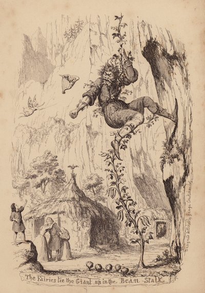 Jack en de Bonenstaak (gravure) door George (after) Cruikshank