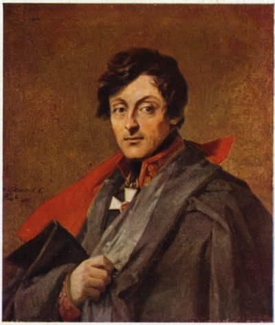 Portret van Alexander Ostermann-Tolstoj (kleurenlitho) door George (after) Dawe