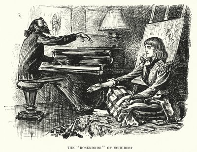 Illustratie voor Trilby door George du Maurier (gravure) door George (after) Du Maurier