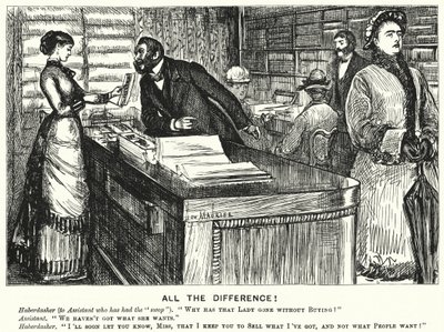 Punch cartoon: Alle Verschil! (gravure) door George (after) Du Maurier