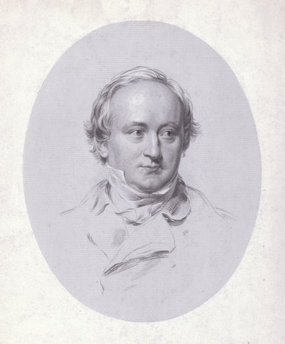 Christian Karl Josias von Bunsen, Duitse diplomaat en geleerde (gravure) door George (after) Richmond