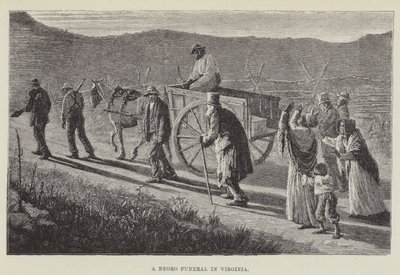 Een zwarte begrafenis in Virginia door George Augustus Sala
