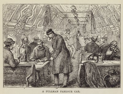 Een Pullman salonrijtuig door George Augustus Sala