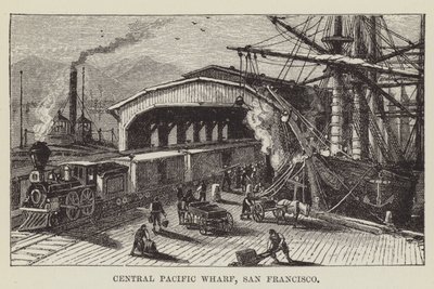 Central Pacific Wharf, San Francisco door George Augustus Sala