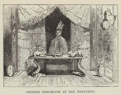 Chinese Joss-House in San Francisco door George Augustus Sala