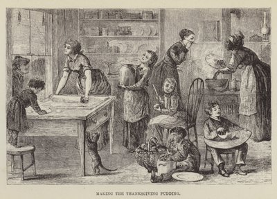De Thanksgiving pudding maken door George Augustus Sala