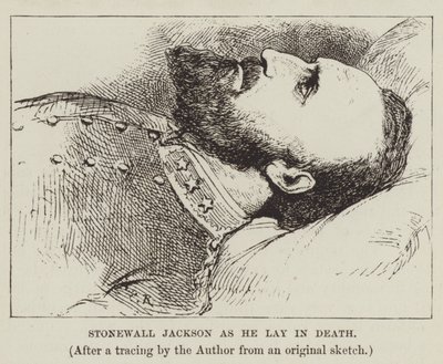 Stonewall Jackson zoals hij in de dood lag door George Augustus Sala