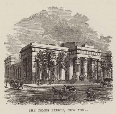 De Tombs-gevangenis, New York door George Augustus Sala
