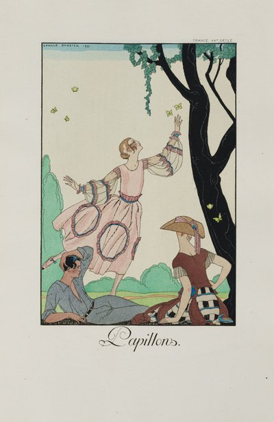 Falbalas et fanfreluches: Papillons, 1921 door George Barbier