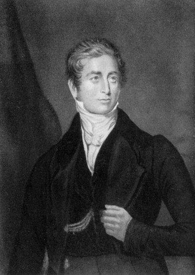Sir Robert Peel, 2e Baronet, Britse premier door George Baxter