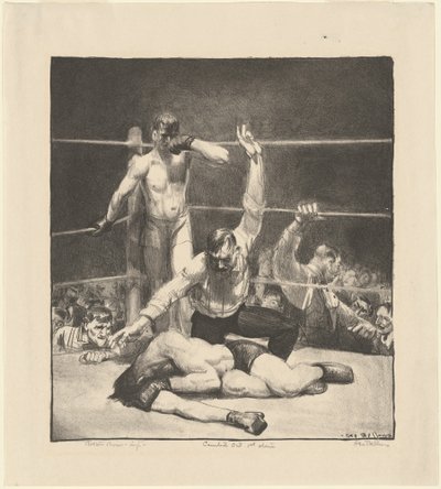 Geteld, eerste steen door George Bellows
