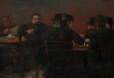 Schaakspelers door George Benjamin Luks