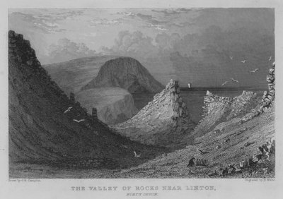 De Vallei van Rotsen bij Linton, Noord-Devon door George Bryant Campion