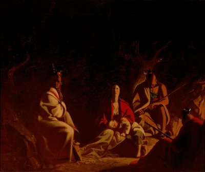 Gevangen genomen door Indianen door George Caleb Bingham