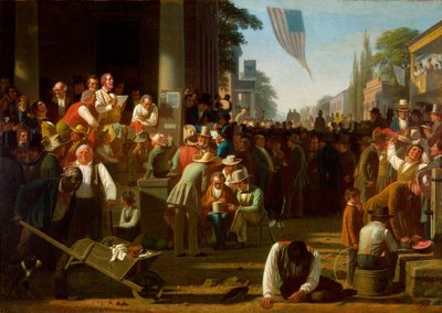Het oordeel van het volk door George Caleb Bingham