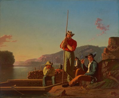 De Houten Boot door George Caleb Bingham