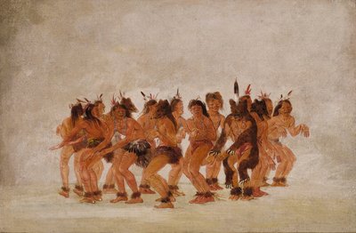 Berendans, Voorbereiding op een Berenjacht door George Catlin
