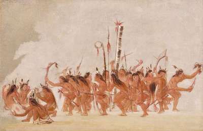 Bravesdans, Ojibwa door George Catlin