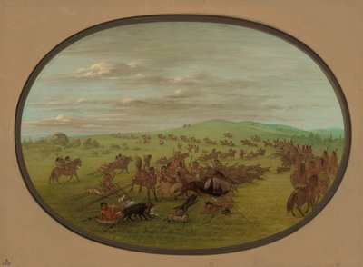 Camanchees Bewegen door George Catlin