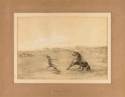 Het wilde paard vangen - nr. 4 door George Catlin