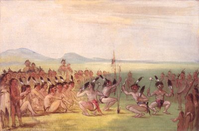 Adelaarsdans, Choctaw door George Catlin