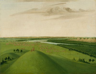 Fort Union, monding van de Yellowstone River, 2000 mijl boven St. Louis, 1832 door George Catlin