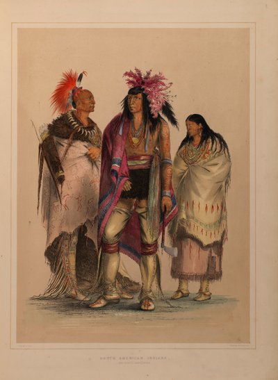 Portefeuille Noord-Amerikaanse Indianen door George Catlin