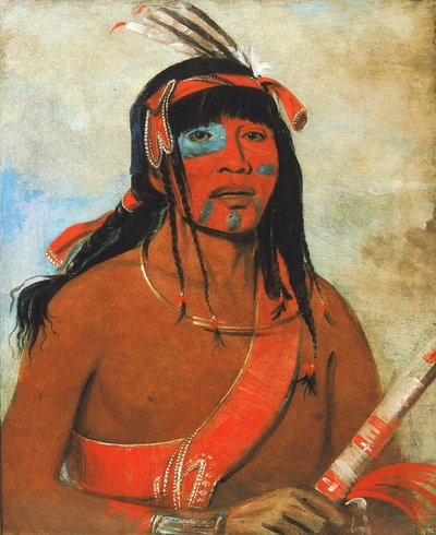 O-tá-wah, De Ottaway, een krijger door George Catlin