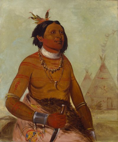 Quáy-hám-kay, Stenen Schelp, een Dappere door George Catlin