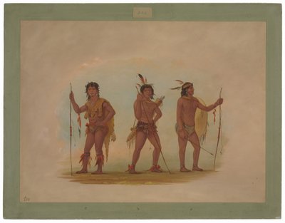 Drie Chaymas Mannen door George Catlin