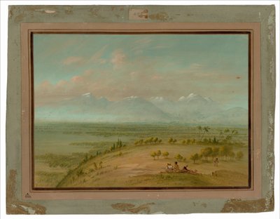 Uitzicht op de Pampa del Sacramento door George Catlin