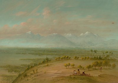 Uitzicht op de Pampa del Sacramento door George Catlin