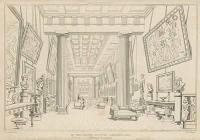 De Schilderijengalerij van de Heer Thomas Hope door George Cattermole