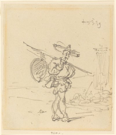 Een Chinese boer door George Chinnery