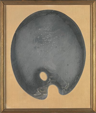 George III Irisches Silber: George Chinnery Palette, präsentiert dem Künstler von den Künstlern von Dublin, 27. Juli 1801 door George Chinnery