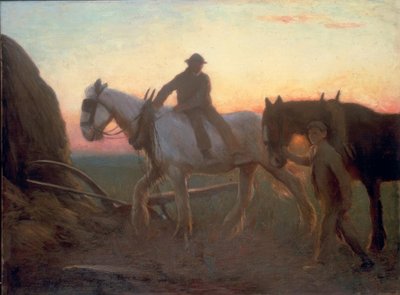 Op weg naar huis door George Clausen