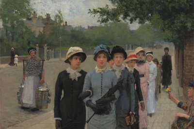 Schoolmeisjes door George Clausen