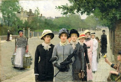 Schoolmeisjes door George Clausen