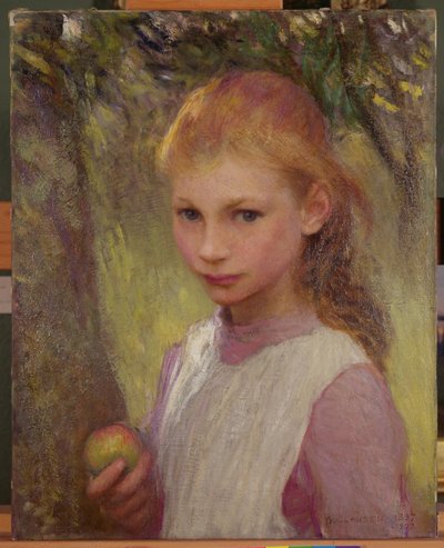 Het Verlegen Kind 1897, herwerkt 1907 door George Clausen