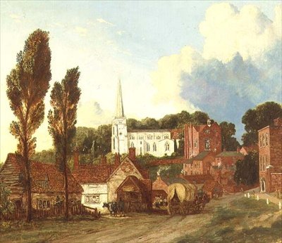 Een uitzicht op Harrow, met de St. Mary
