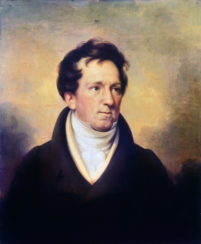 Portret van Charles Mathews (1776-1835), Engels acteur en theatermanager door George Clint