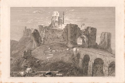 Kasteel van Corfe, Dorsetshire door George Cooke
