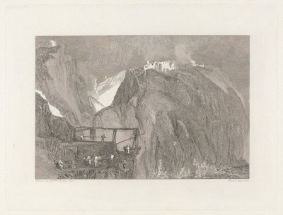 Kasteel Tintagel, Cornwall door George Cooke